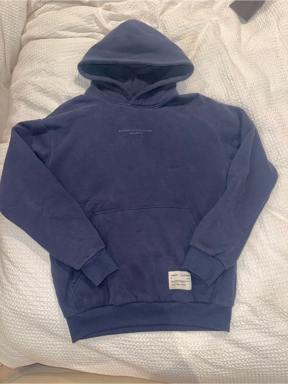 Affirmation Collection Navy Hoodie Comfrt